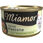 Aktuelles Miamor Pastete Kaninchen 85 g Angebot bei Zookauf in Hannover ab 0,69 €