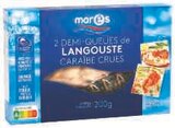 Demi-queues de langouste Caraïbe crues surgelées - MARES - Super U à Tours Demi-queues de langouste Caraïbe crues surgelées - MARES en promo chez Super U Tours à 15,95 €