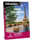 Promo Coffret cadeau Wonderbox Dîner croisière à Paris à 149,90 € dans le catalogue Fnac à Aulnay-sous-Bois