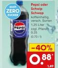 Pepsi oder Schwip Schwap im Angebot bei Netto Marken-Discount in Weiden Pepsi oder Schwip Schwap Angebote bei Netto Marken-Discount Weiden für 0,88 €
