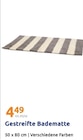 Gestreifte Badematte für 4,49 € bei Action im Angebot Gestreifte Badematte im aktuellen Action Prospekt