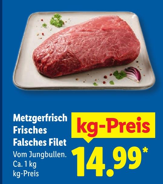 Metzgerfrisch Frisches Falsches Filet