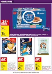 Promos Purina One dans le catalogue "UN Noël POUR TOUS LES GOÛTS" de Carrefour à la page 43