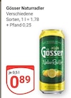 Naturradler im Angebot bei GLOBUS in Wiesbaden Naturradler Angebote von Gösser bei GLOBUS Wiesbaden für 0,89 €
