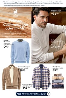 Bekleidung im aktuellen Peek und Cloppenburg Prospekt (Kiel) Bekleidung im Peek und Cloppenburg Prospekt "COSY CASHMERE" mit 10 Seiten (Kiel)