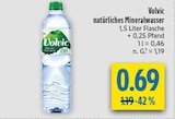 natürliches Mineralwasser im Angebot bei diska in Amberg natürliches Mineralwasser Angebote von Volvic bei diska Amberg für 0,69 €