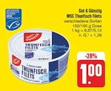 MSC Thunfisch Filets bei nah und gut im Zwickau Prospekt für 1,00 €