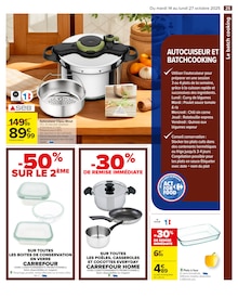 Promotion Autocuiseur dans le prospectus Carrefour, valable du 14/10/2025 au 27/10/2025 Promo Autocuiseur dans le catalogue Carrefour du moment à la page 25