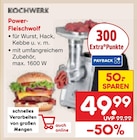 Power-Fleischwolf von Kochwerk für 49,99 € bei Netto Marken-Discount im Angebot Power-Fleischwolf von Kochwerk im aktuellen Netto Marken-Discount Prospekt