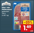 Käse- oder Pfeffersalami im Netto Marken-Discount Prospekt Käse- oder Pfeffersalami von Hofmaier im aktuellen Netto Marken-Discount Prospekt für 1,49 €