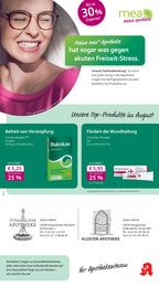 mea - meine apotheke Prospekt für Königswinter mit 4 Seiten mea - meine apotheke Prospekt für Königswinter: "Unsere August-Angebote", 4 Seiten, 01.08.2025 - 31.08.2025