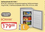Gefrierschrank GS 2186.1 im Angebot bei GLOBUS in Bad Kreuznach Gefrierschrank GS 2186.1 Angebote von Bomann bei GLOBUS Bad Kreuznach für 179,00 €
