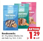 Hundesnacks von Misty & Bluey für 1,29 € bei Mäc-Geiz im Angebot Hundesnacks von Misty & Bluey im aktuellen Mäc-Geiz Prospekt