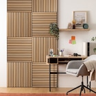 Panneau décoratif tasseaux bois Colva 60 x 60 cm dans le catalogue Carrefour