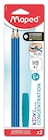 Blister de 2 crayons graphite Maped Kidy Learn Concentration Corps texturé et embout relaxant à mâcher - Maped en promo chez Fnac Blister de 2 crayons graphite Maped Kidy Learn Concentration Corps texturé et embout relaxant à mâcher - Maped dans le catalogue Fnac