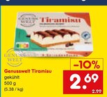 Tiramisu im Angebot bei Netto Marken-Discount in Moers Tiramisu Angebote von Genusswelt bei Netto Marken-Discount Moers für 2,69 €