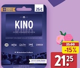 Geschenkgutschein von Kino für 21,25 € bei ALDI Nord im Angebot Geschenkgutschein von Kino im aktuellen ALDI Nord Prospekt