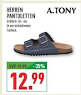 Herren Pantoletten Angebote von A.TONY bei Marktkauf Herne für 12,99 €