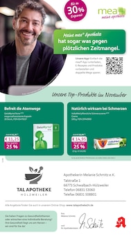mea - meine apotheke Prospekt der Woche "Unsere November-Angebote" Seite 1, 01.11.2025 bis 30.11.2025 für Schwalbach Aktueller mea - meine apotheke Prospekt "Unsere November-Angebote" Seite 1 von 4 Seiten für Schwalbach