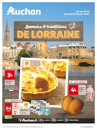 Prospectus Auchan Hypermarché à Bousse: "Saveurs & traditions DE LORRAINE", 4} pages, 20/02/2024 - 26/02/2024