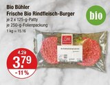 Frische Bio Rindfleisch-Burger von Bio Bühler im aktuellen V-Markt Prospekt