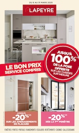 Promos Meuble Cuisine dans le catalogue "LE BON PRIX SERVICE COMPRIS" de Lapeyre à la page 1