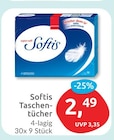 Softis Taschentücher für 2,49 € bei budni im Angebot Softis Taschentücher im aktuellen budni Prospekt