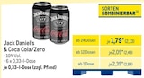 Metro Rüggow - Jack Daniel‘s & Coca Cola/Zero Angebot im Prospekt Jack Daniel‘s & Coca Cola/Zero bei Metro im Rüggow Prospekt für 2,13 €