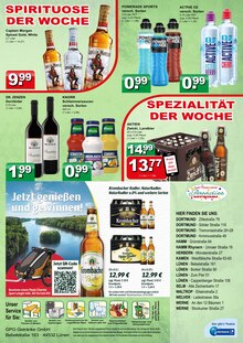 Krombacher im aktuellen Getränke Paradies Prospekt (Lünen) Krombacher im Getränke Paradies Prospekt "DIE GETRÄNKEKÖNNER" mit 4 Seiten (Lünen)