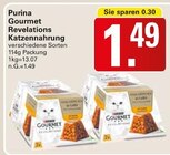 Gourmet Revelations Katzennahrung Angebote von Purina bei WEZ Minden für 1,49 €