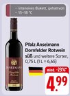 Pfalz Anselmann Dornfelder Rotwein süß Angebote von Anselmann bei E center Bad Kreuznach für 4,99 €