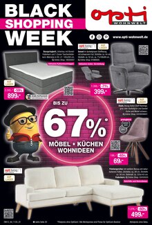 Opti-Wohnwelt Prospekt Black Shopping Week mit 20 Seiten