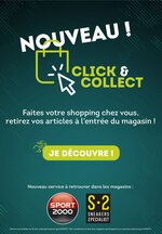 Catalogue Sport 2000 à Aulnay-sous-Bois, avec 1 pages Prospectus Sport 2000 à Aulnay-sous-Bois, "Click & Collect", 1 pages, 09/04/2021 - 07/05/2021