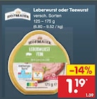 Leberwurst oder Teewurst von Rügenwalder Mühle im aktuellen Netto Marken-Discount Prospekt für 1,19 €