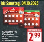 Knopfzellen CR2025 von GUT&GÜNSTIG im aktuellen EDEKA Prospekt