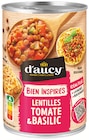 Lentilles Tomate & Basilic Bien Inspirés - D'AUCY en promo chez Colruyt Lentilles Tomate & Basilic Bien Inspirés - D'AUCY dans le catalogue Colruyt