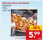 Hähnchen Gyros oder Kebab Angebote bei Netto Marken-Discount Regensburg für 5,99 €