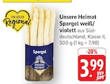 Aktuelles Spargel weiß/violett Angebot bei EDEKA in Ludwigshafen (Rhein) ab 3,99 €