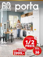 Einbauküchen im porta Möbel Prospekt in Jena Aktueller porta Möbel Prospekt mit Einbauküchen, "PORTA KÜCHENWELT", Seite 1