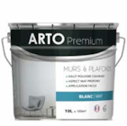 Peinture murs et plafonds blanc mat 10l - ARTO PREMIUM dans le catalogue Décor Discount