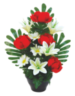 Bazarland Craon - Promo Vasque de pivoines, lys et gerberas Promo Vasque de pivoines, lys et gerberas à 9,99 € dans le catalogue Bazarland à Craon