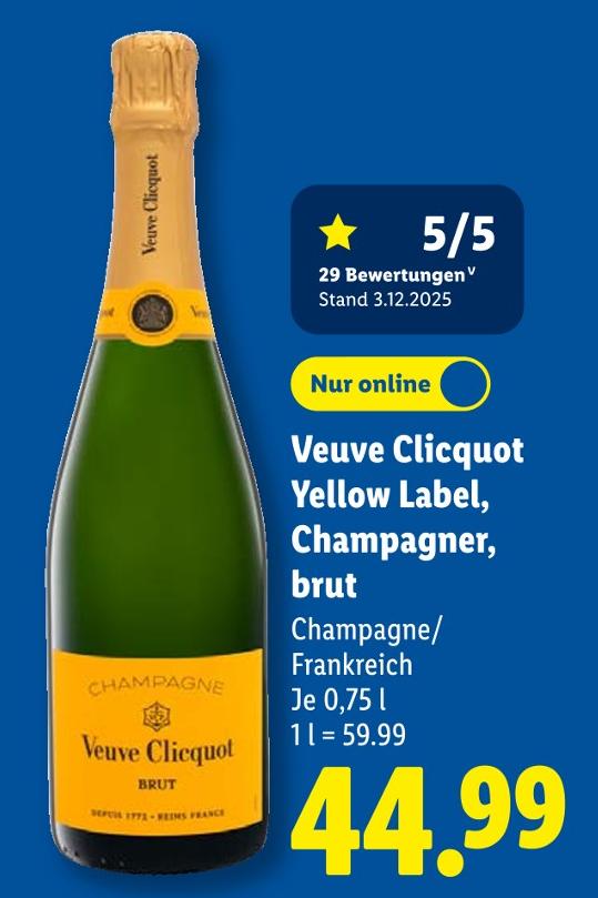 Yellow Label, Champagner, brut