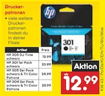 Druckerpatronen von hp für 12,99 € bei Netto Marken-Discount im Angebot Druckerpatronen von hp im aktuellen Netto Marken-Discount Prospekt
