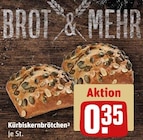 Kürbiskernbrötchen von Brot & Mehr für 0,35 € bei REWE im Angebot Kürbiskernbrötchen von Brot & Mehr im aktuellen REWE Prospekt