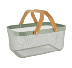 Panier de rangement & bambou carré métal en promo chez Maxi Bazar Créteil à 5,99 €