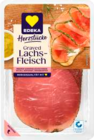 Graved Lachsfleisch im Marktkauf Prospekt Graved Lachsfleisch von Edeka Herzstücke im aktuellen Marktkauf Prospekt für 1,39 €