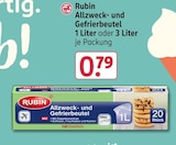Allzweck- und Gefrierbeutel 1 Liter von Rubin im aktuellen Rossmann Prospekt