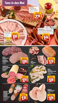 Wurst im REWE Prospekt "Dein Markt" mit 28 Seiten (Mülheim (Ruhr))