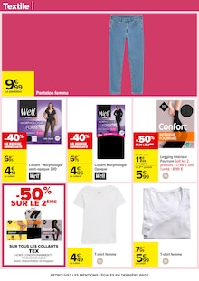 Promo Legging femme dans le catalogue Carrefour du moment à la page 71