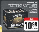 Bier im Angebot bei EDEKA in Bautzen Bier Angebote von Krombacher bei EDEKA Bautzen für 10,99 €